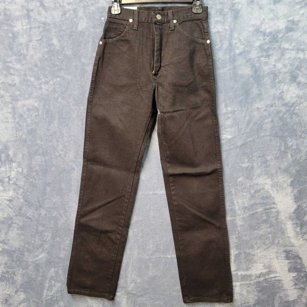Wrangler Cowboy Cut Slim Fit Jeans Mens 3 x 32 Black Denim NWT Made in USA - Picture 4 of 8